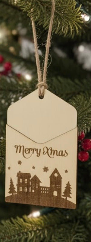 Gift card holder ornament